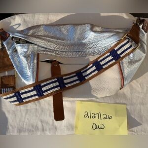 Parker Thatch Silver and White Cross your heart sling.  Strap not included.